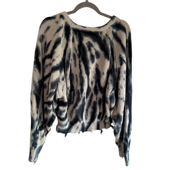 young‎ fabulous broke tie dye cropped distressed oversized cotton sweater Medium - Picture 8 of 8